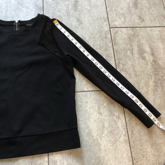 Banana Republic black top with mesh - Picture 13 of 13